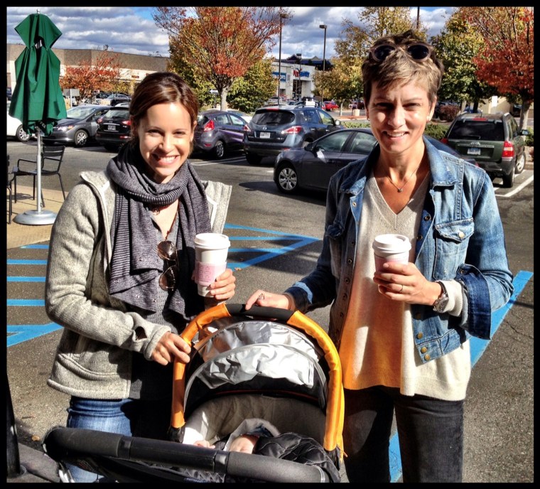 Time to refill those coffee cups... baby number two is on the way for Jenna Wolfe and Stephanie Gosk!