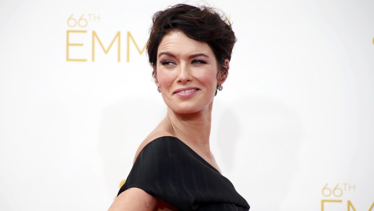 Actress Lena Headey, from the HBO drama series "Game of Thrones," arrives at the 66th Primetime Emmy Awards in Los Angeles, California August 25, 2014...
