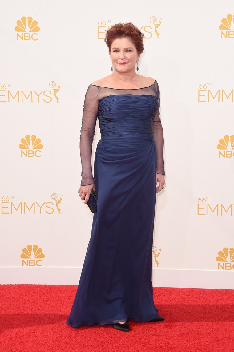 LOS ANGELES, CA - AUGUST 25:  Actress Kate Mulgrew attends the 66th Annual Primetime Emmy Awards held at Nokia Theatre L.A. Live on August 25, 2014 in...