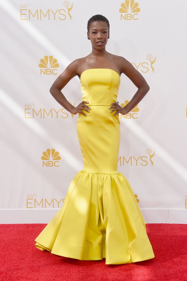 LOS ANGELES, CA - AUGUST 25:  Actress Samira Wiley attends the 66th Annual Primetime Emmy Awards held at Nokia Theatre L.A. Live on August 25, 2014 in...