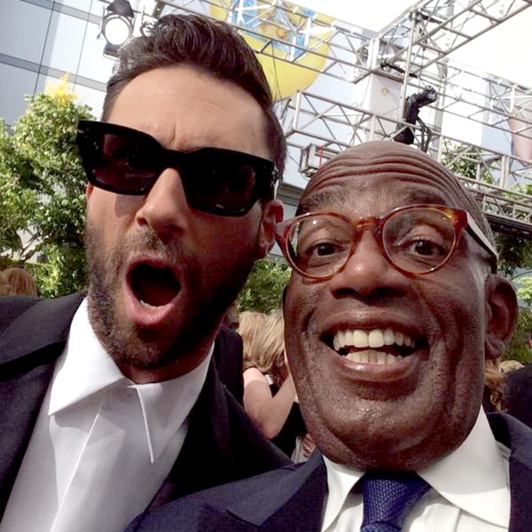 Al Roker and Adam Levine at the 2014 Emmys.