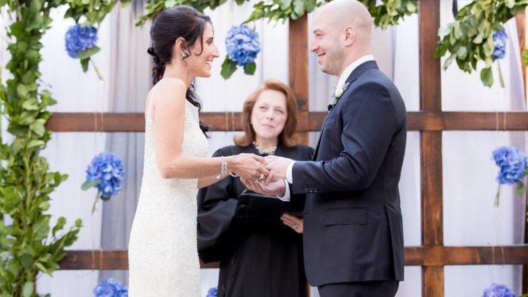 Everything from their wedding attire to the venue to flowers and cocktails was donated to give Costello and D'Agostino a special day.