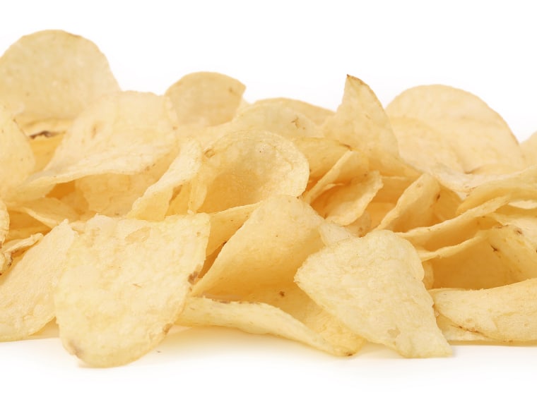 Potato Chips close up shot