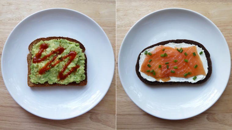 Toast topper recipes: Avocado toast and salmon on toast