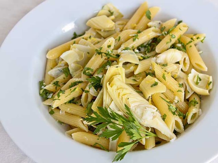 Gremolata Pasta with Artichoke Hearts