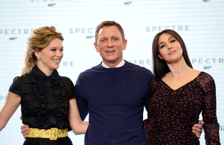 Image: Lea Seydoux, Daniel Craig and Monica Bellucci.