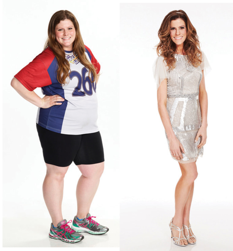 Rachel Frederickson, before and after her time at \"The Biggest Loser\" ranch.