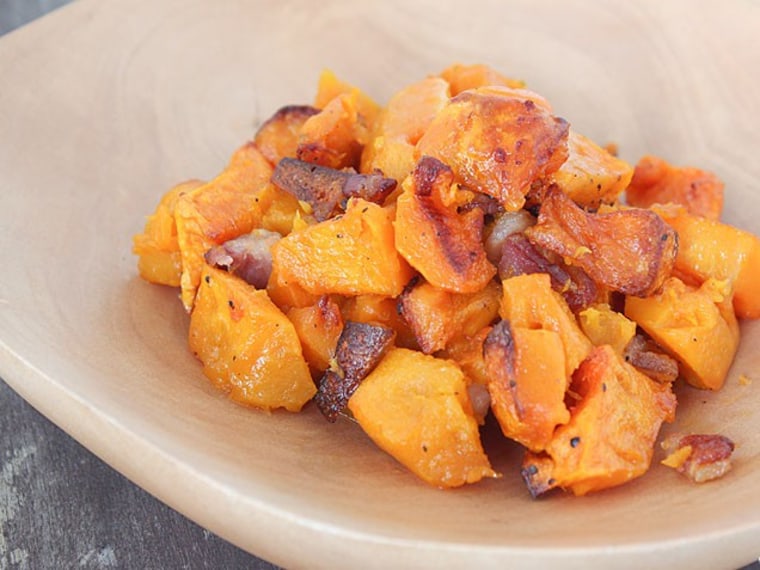 Roasted Butternut Squash with Bacon