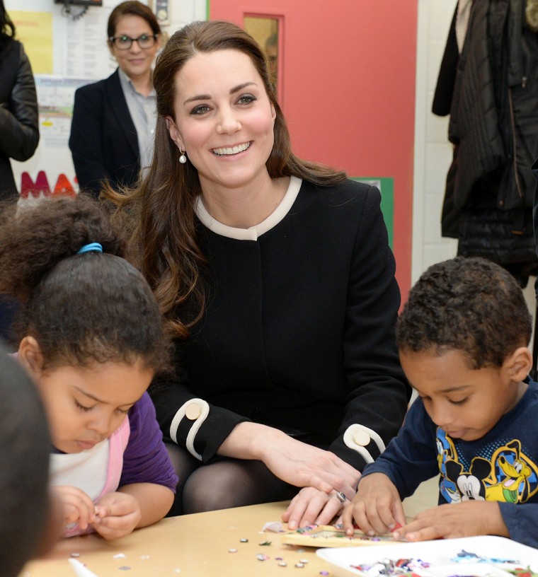 NEW YORK, NY - DECEMBER 08:  Catherine, Duchess of Cambridge during a visit to the Northside Center for Child Development on December 8, 2014 in New Y...