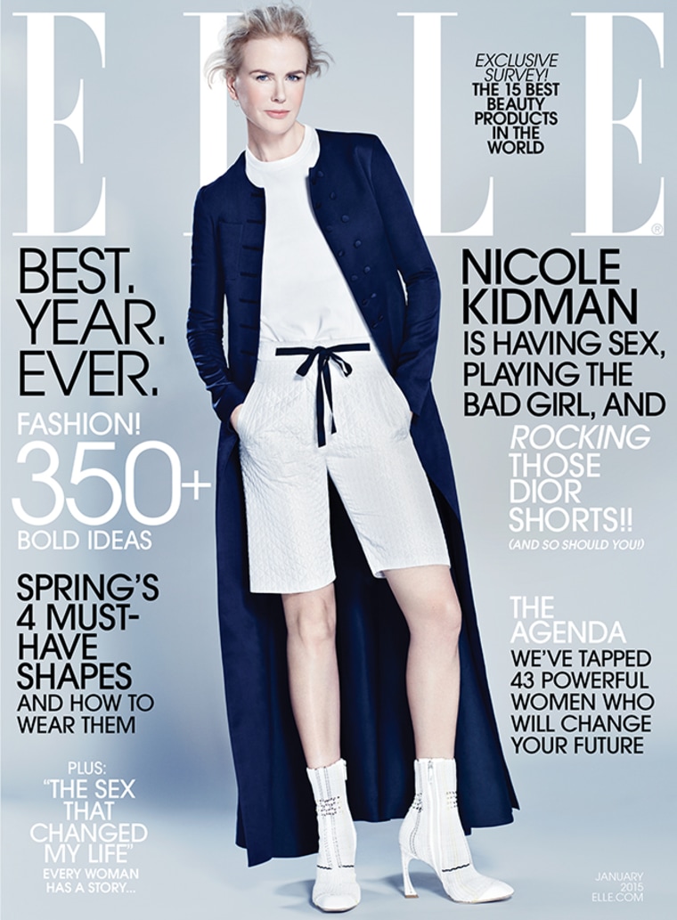Image: Nicole Kidman on the cover of Elle magazine.