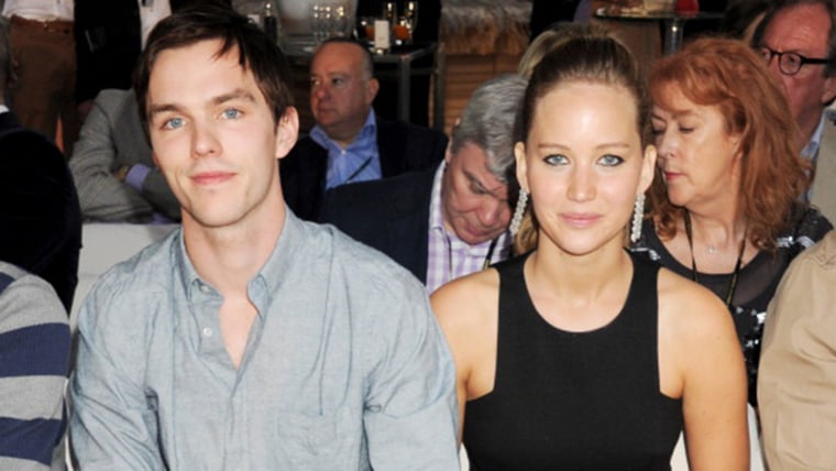 Nicholas Hoult and Jennifer Lawrence.