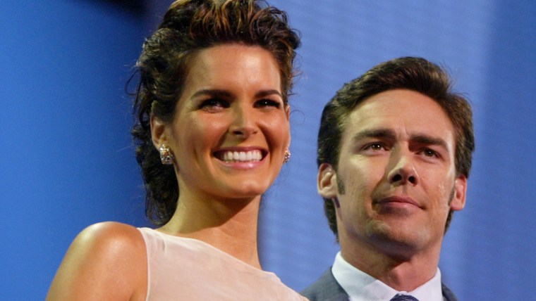 Angie Harmon and Jason Sehorn.