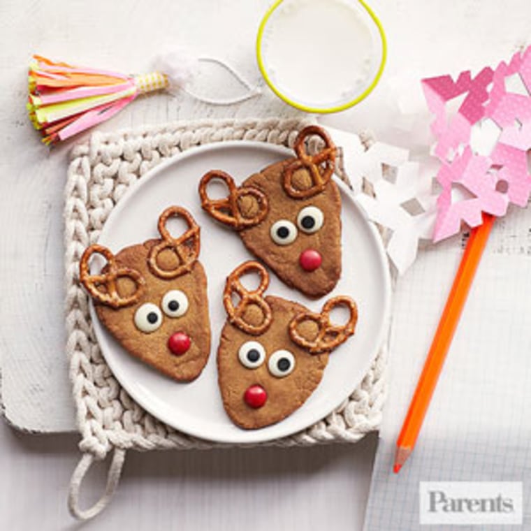 Peanut butter reindeer cookies