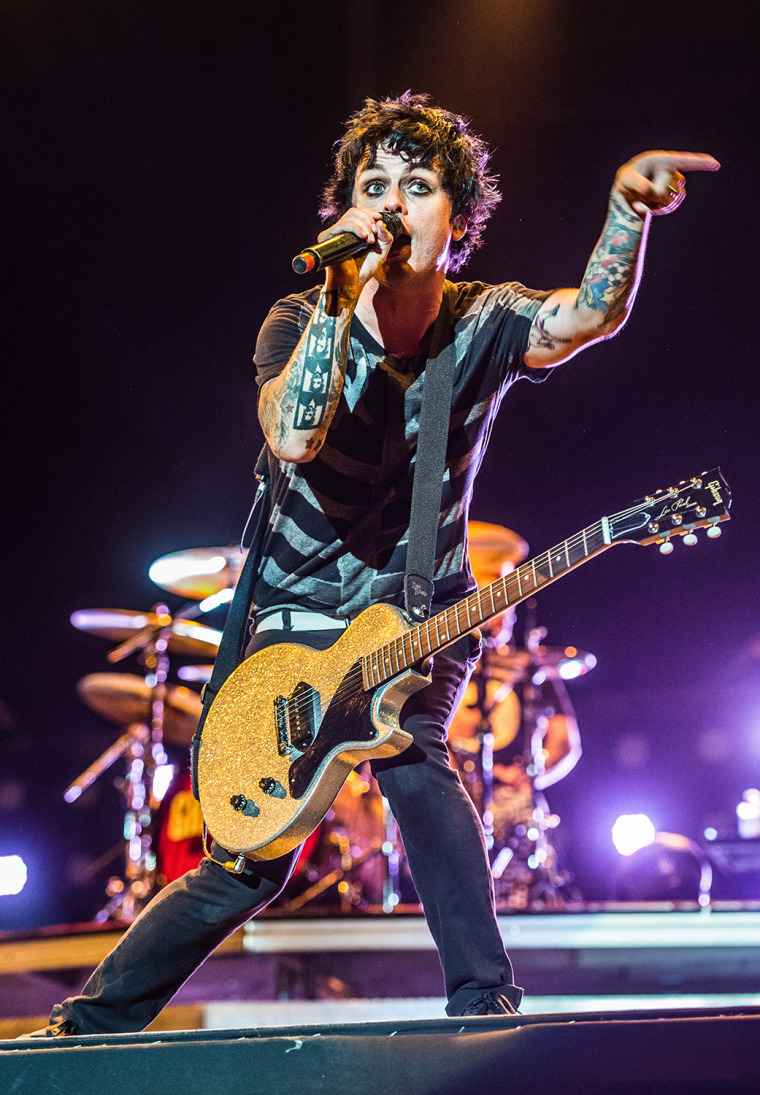 Green Day's Billie Joe Armstrong.