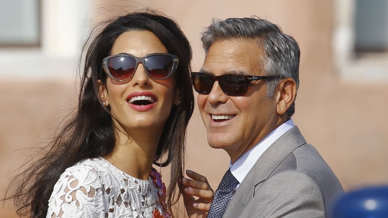 Amal Alamuddin and George Clooney kept it classy.