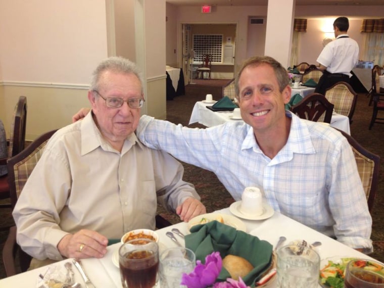 Peter Biro and his father.