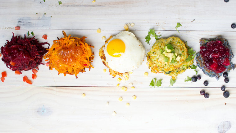 Rainbow Latkes