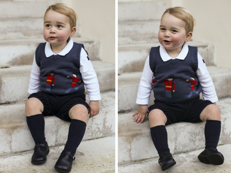 The Duke and Duchess of Cambridge released official (and adorable) Christmas photographs of Prince George.