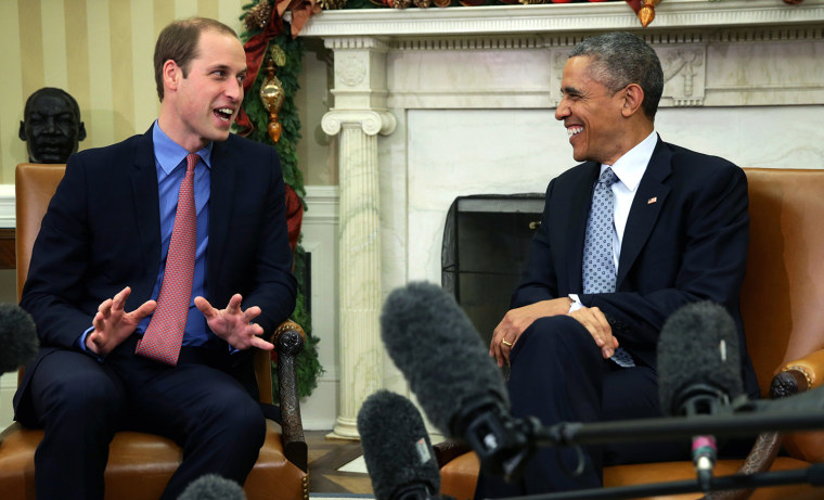 President Obama met with Prince William in the Oval Office.