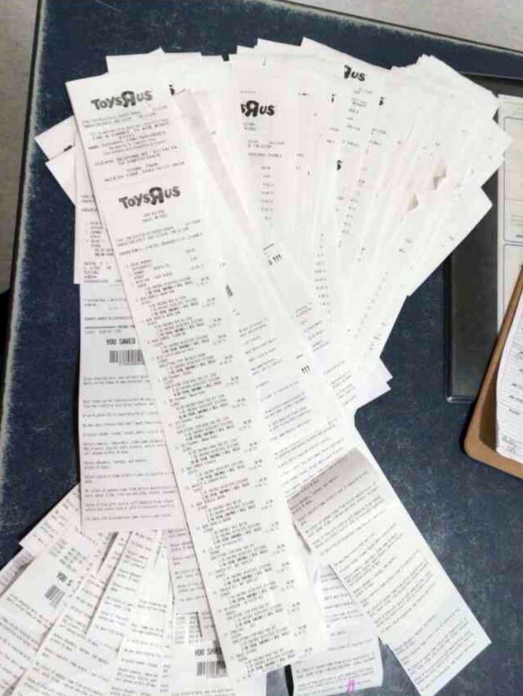 Layaway receipts