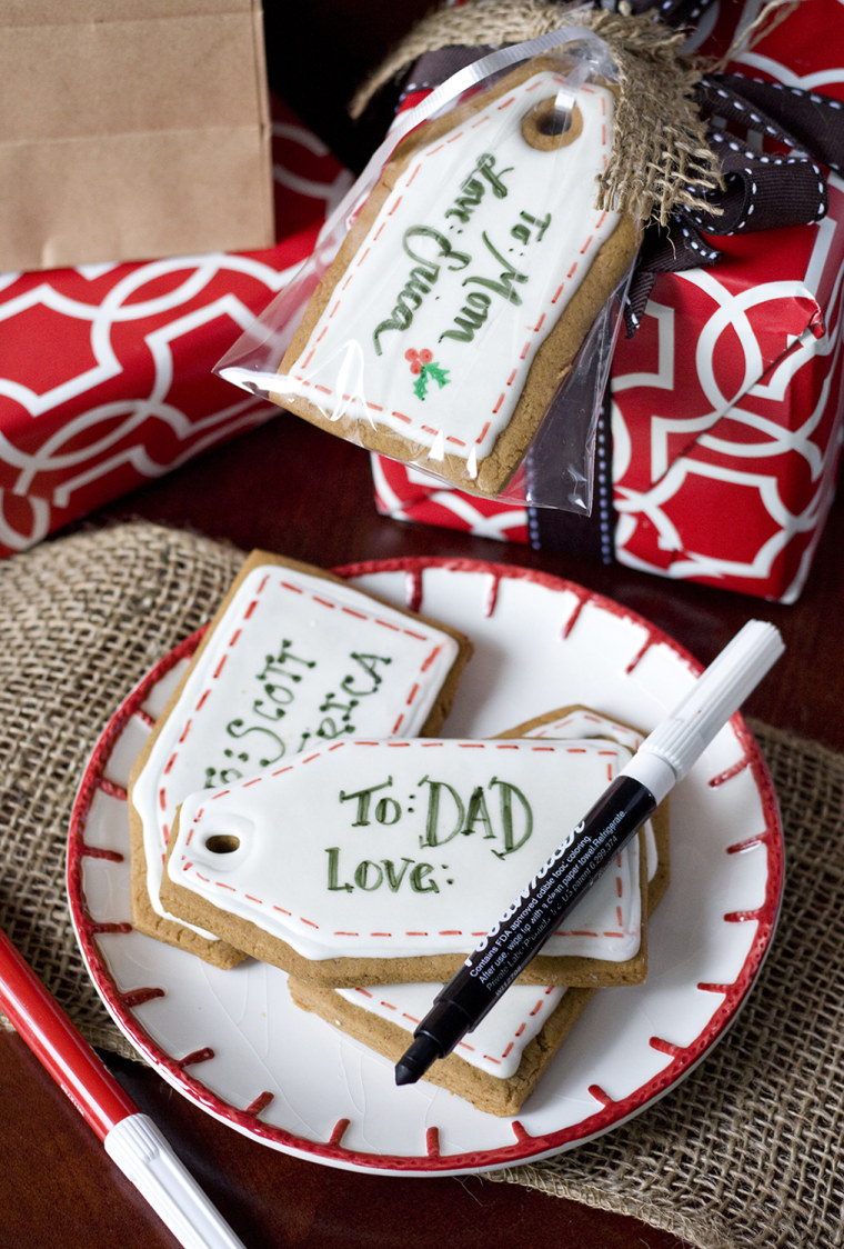 Gingerbread Gift Tag Cookies