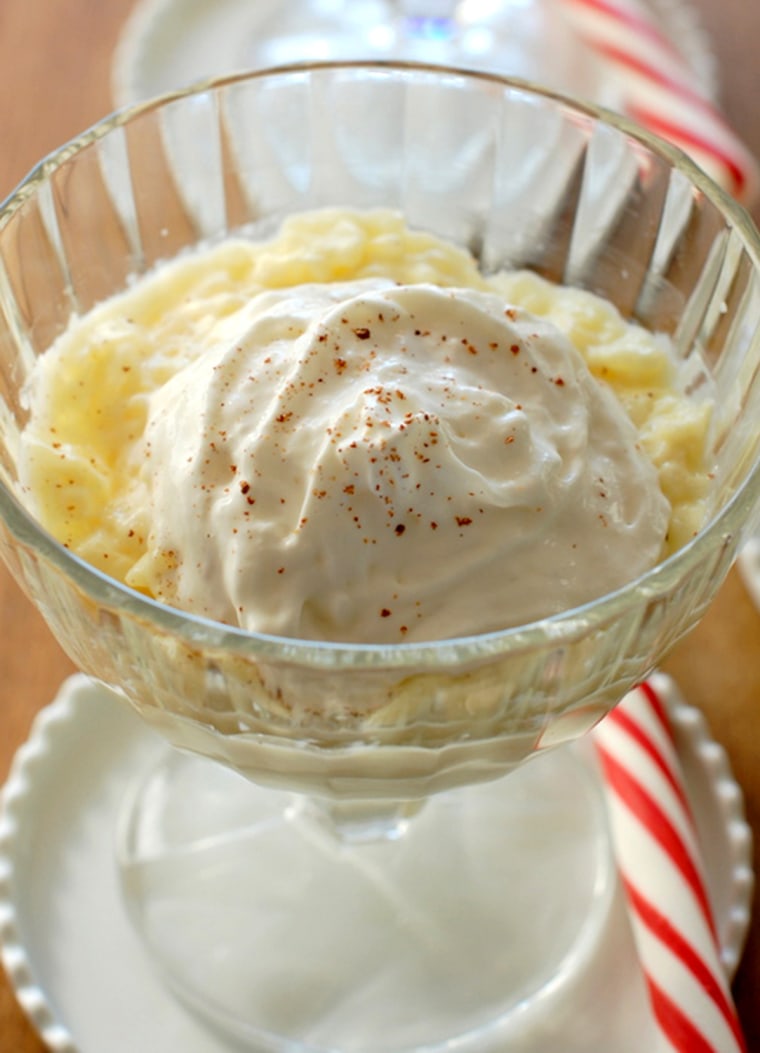 Eggnog Rice Pudding