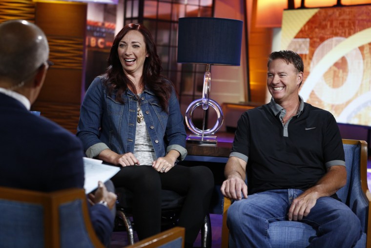 image: Amy Van Dyken-Rouen and Tom Rouen on TODAY.