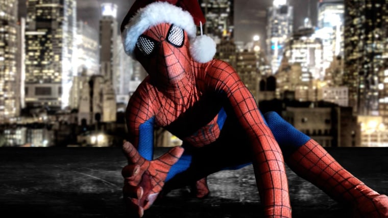Spidey-Dad hopes to comfort other sick kids with his Spidey-charm and holiday cheer.