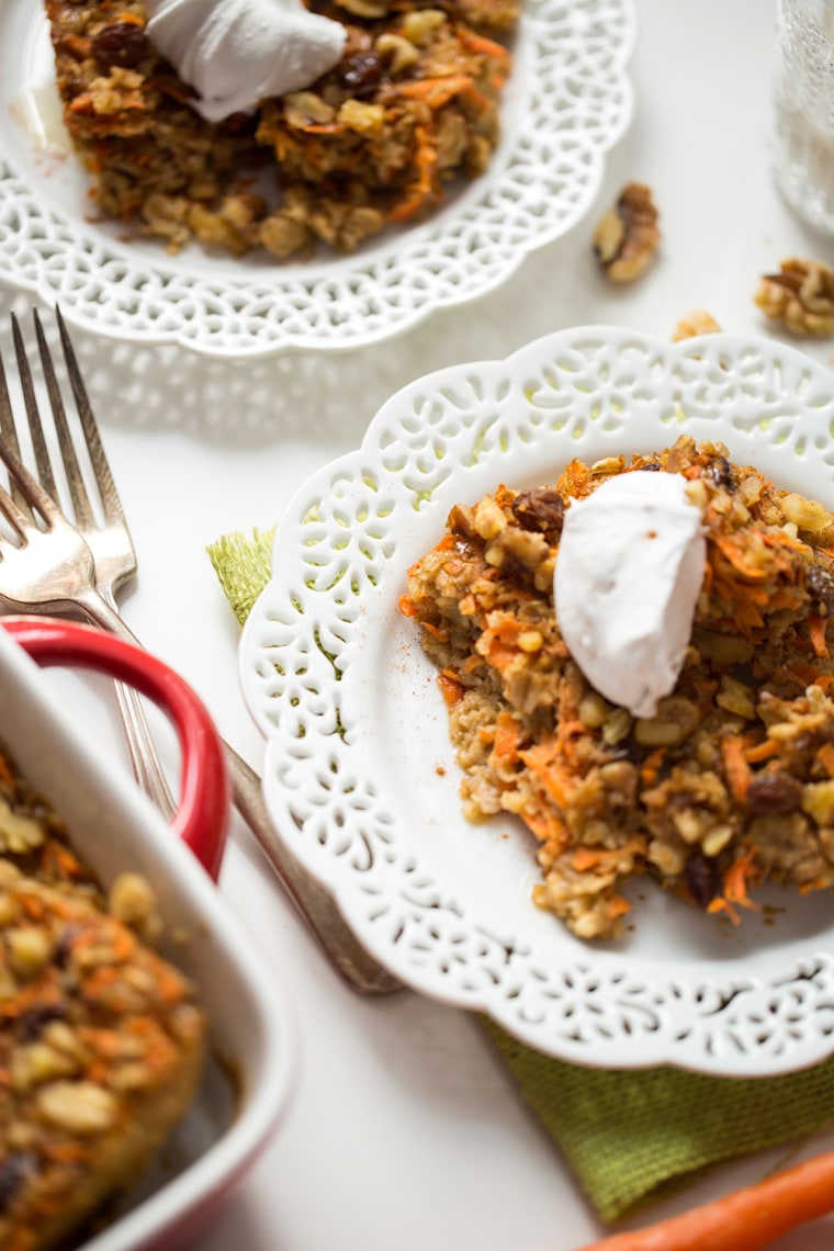 Heavenly Carrot Cake Baked Oatmeal