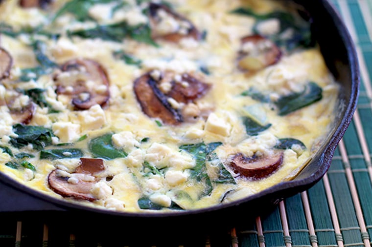 Spinach Mushroom Frittata