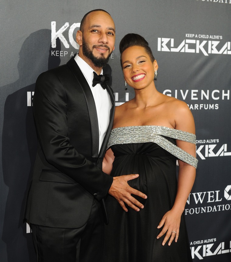 Image: Swizz Beatz and Alicia Keys.