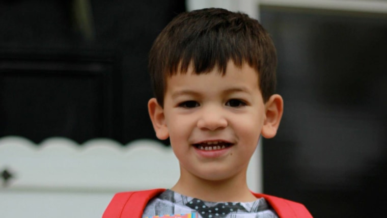 Adam Lefkowitz on his first day of preschool.