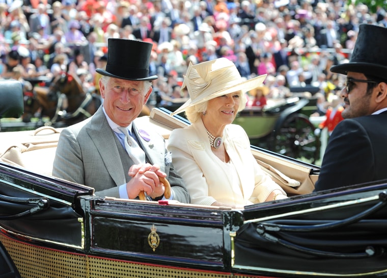 Prince Charles and Camilla, Duchess of Cornwall, attend the Royal Ascot in 2014.