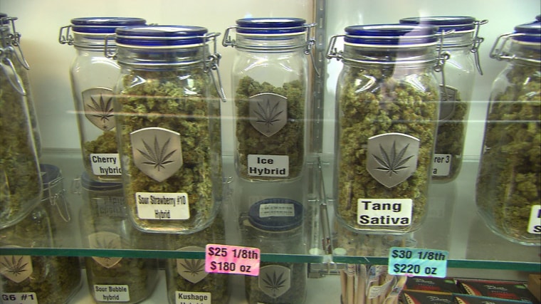 In the first month of operation, sellers of recreational marijuana are doing brisk business in Colorado. One seller said she averages about $20,000 a day in sales.