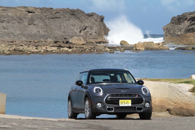 The 2015 Mini Cooper S is seen here in Puerto Rico on its first drive Jan. 30, 2014.