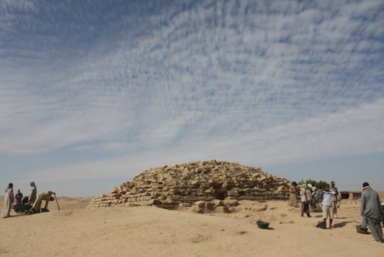Archaeologists working near the ancient settlement of Edfu in southern Egypt have uncovered a step pyramid that dates back about 4,600 years.