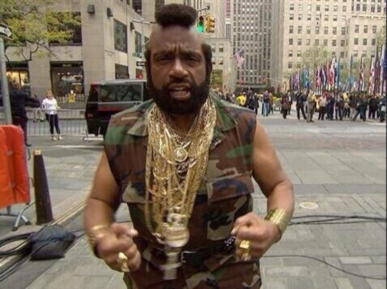 Al Roker, as Mr. T at TODAY's Halloween celebration in 2013.