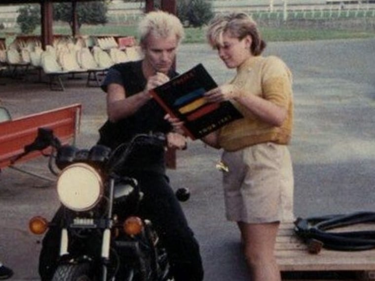 Gwen Stefani gets an autograph from Sting in 1983.