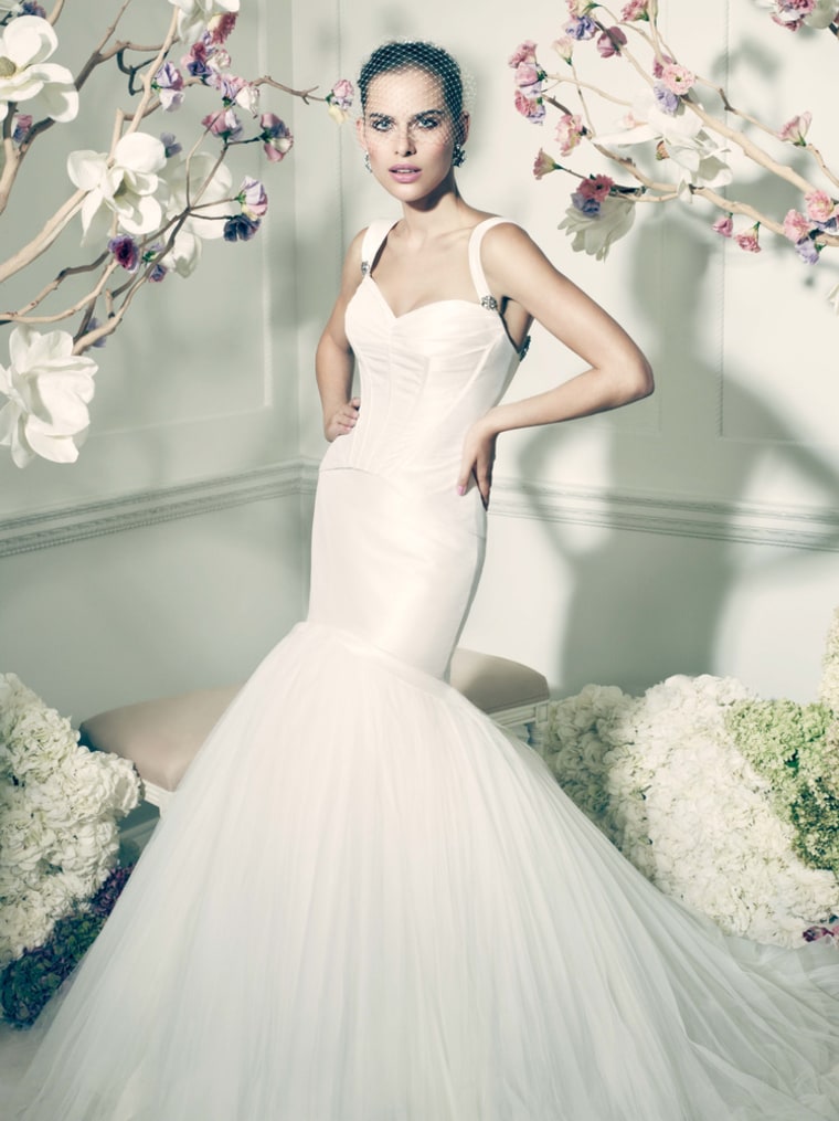 Check out Zac Posen s affordable wedding gowns for brides of all sizes