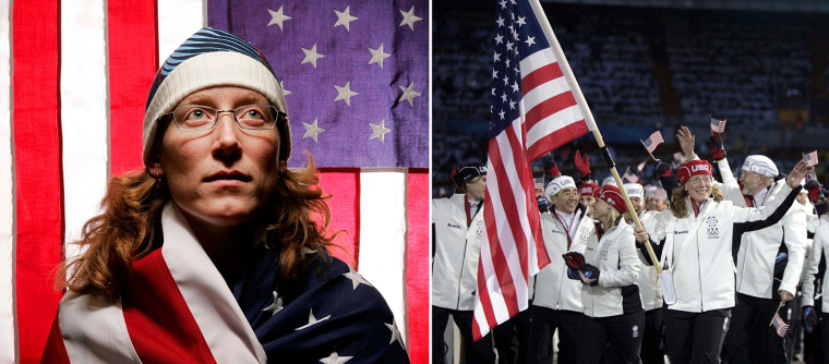 Chris Witty, a rare U.S. Olympian who has competed in the Summer and Winter Games, was the flag bearer in 2006.