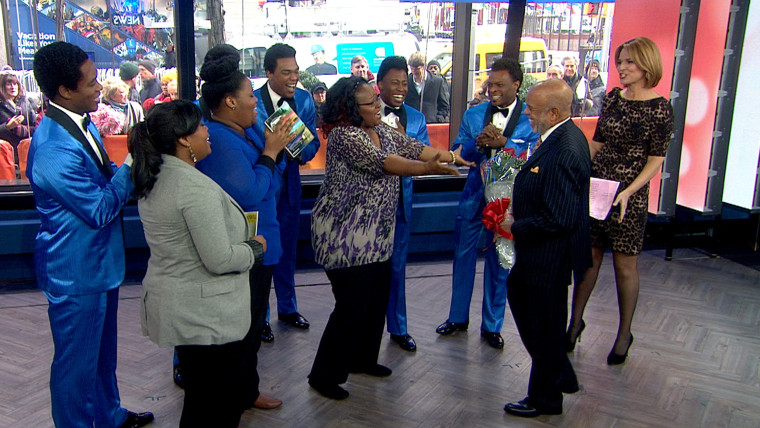 Berry Gordy surprises the ladies on TODAY.