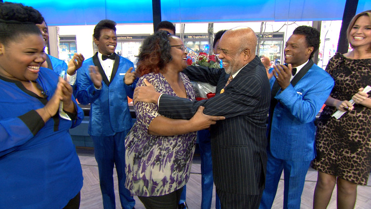 Berry Gordy surprises the ladies on TODAY.