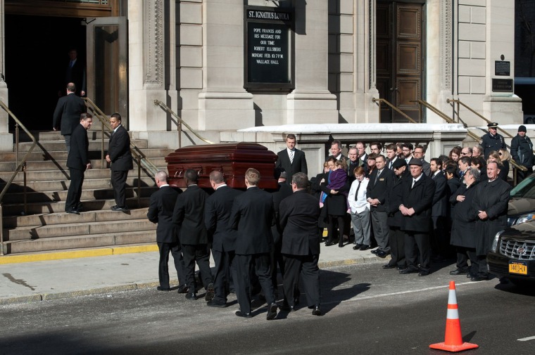 Image: Philip Seymour Hoffman funeral
