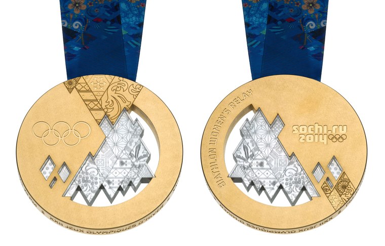 Gold medals for the Sochi 2014 Winter Olympics