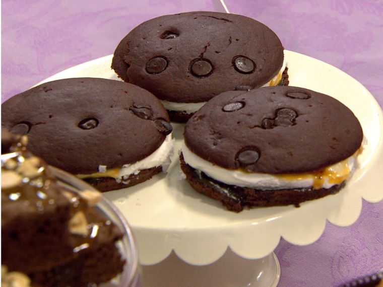 Freezy-cool salted caramel whoopie pie