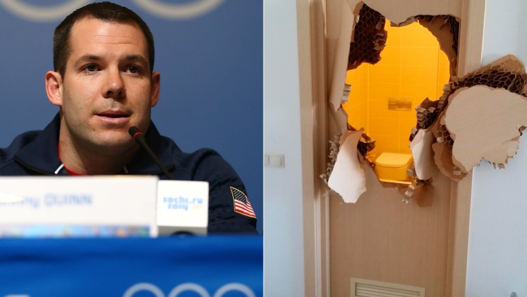 After demonstrating his prowess in smashing through locked doors, U.S. bobsledder Johnny Quinn has accepted an invitation from a Texas police department to do some SWAT training after Sochi.