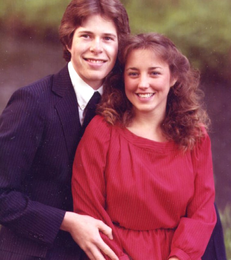 Before 19 kids: Michelle and Jim Bob Duggar before their marriage in 1984.