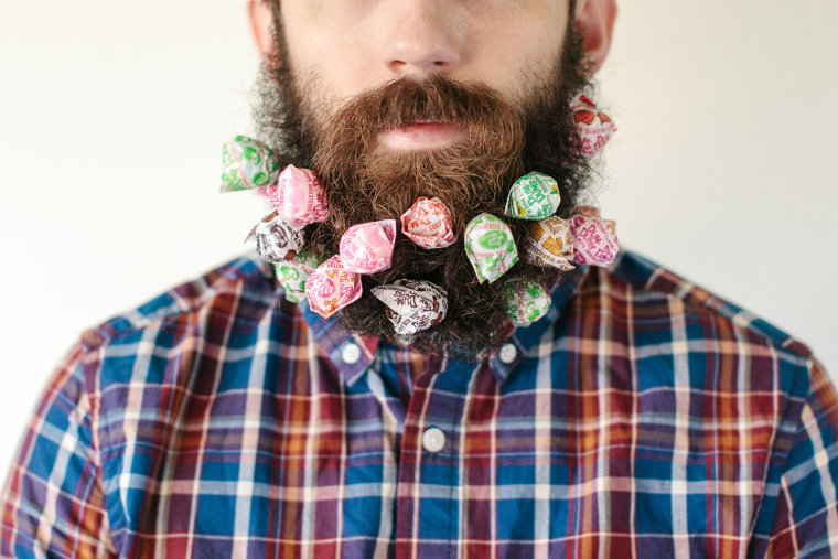 Amongst the items Pierce's beard can hold: Dum Dums Lollipops.