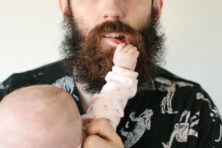 Stacy and Pierce Thiot's 8-month-old daughter makes an appearance on Will It Beard in a photo simply captioned, \"Beard and Baby.\"