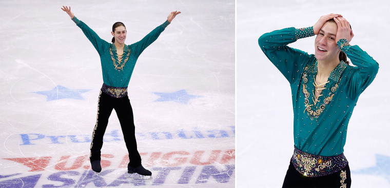 Jason Brown competes during the Sochi Olympics.